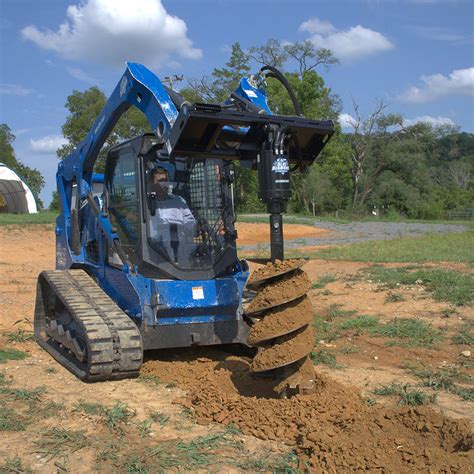 skid steer auger bucket attachment|skid steer mounted auger.